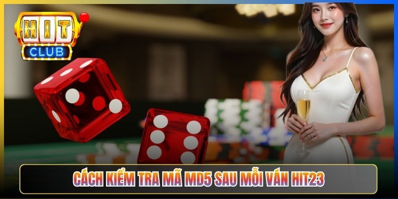 Cách kiểm tra mã MD5 sau mỗi ván Hit23